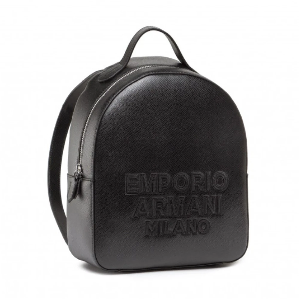 Emporio Armani Vrouw Zwart Mini Tas Met Logoprint