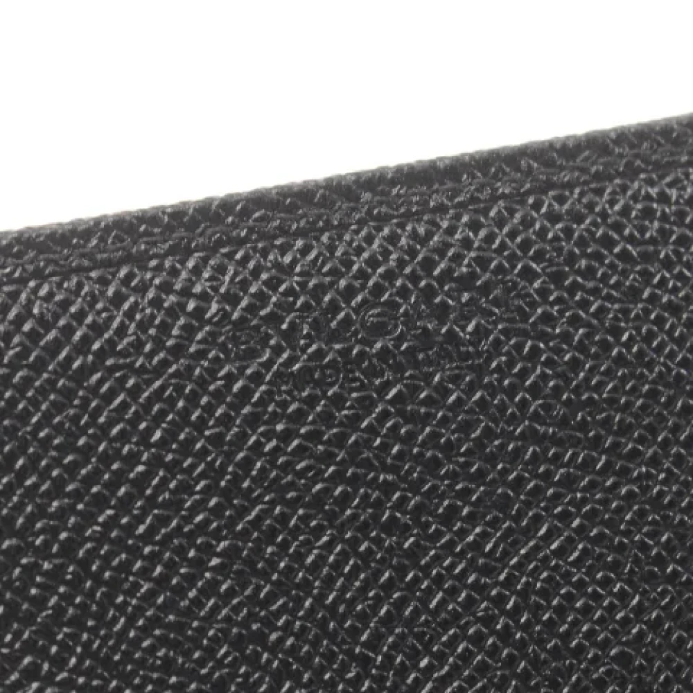 Bvlgari Vintage Pre-owned Leather wallets Black Dames