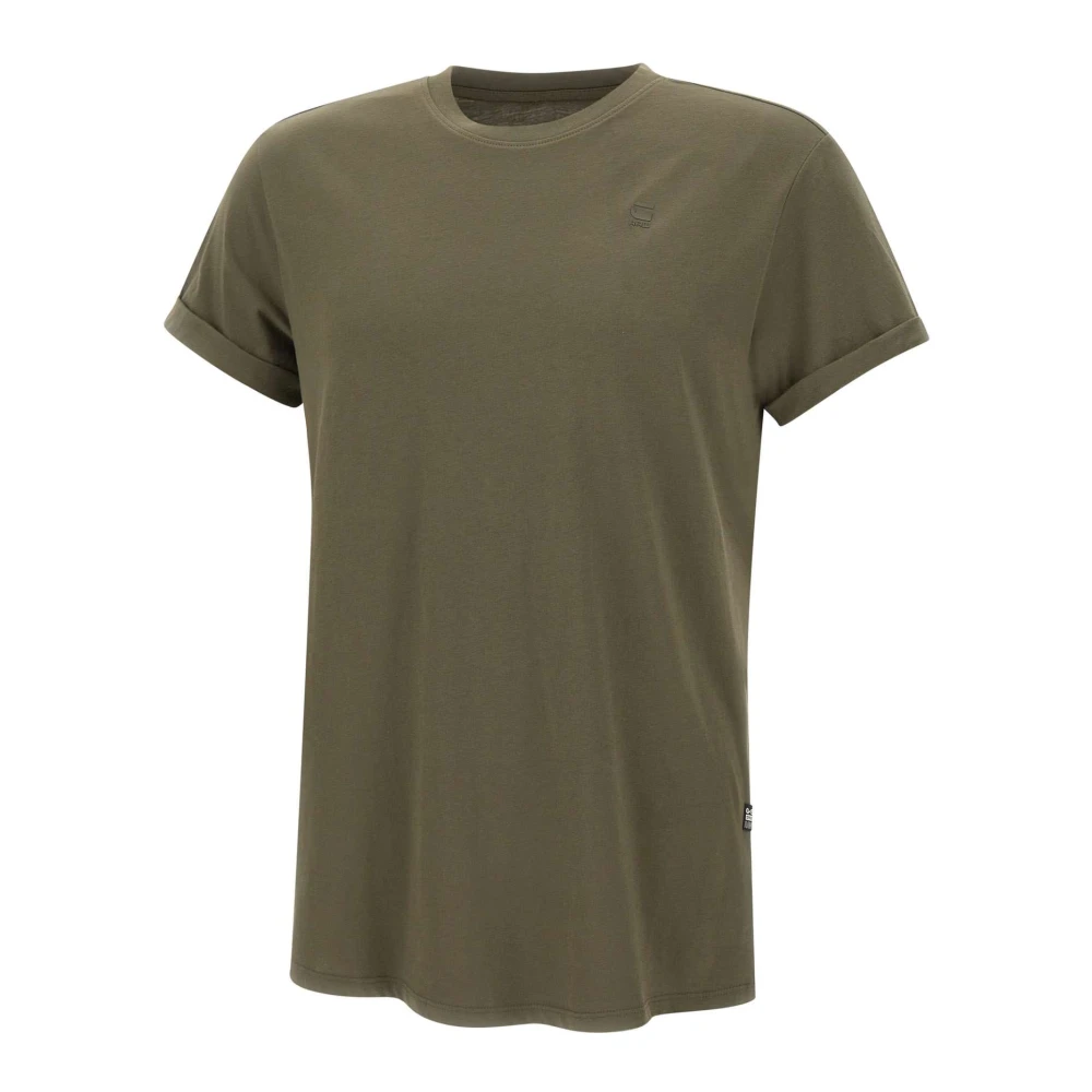 G-Star Militair Groen Katoenen T-shirt met Logo Green Heren