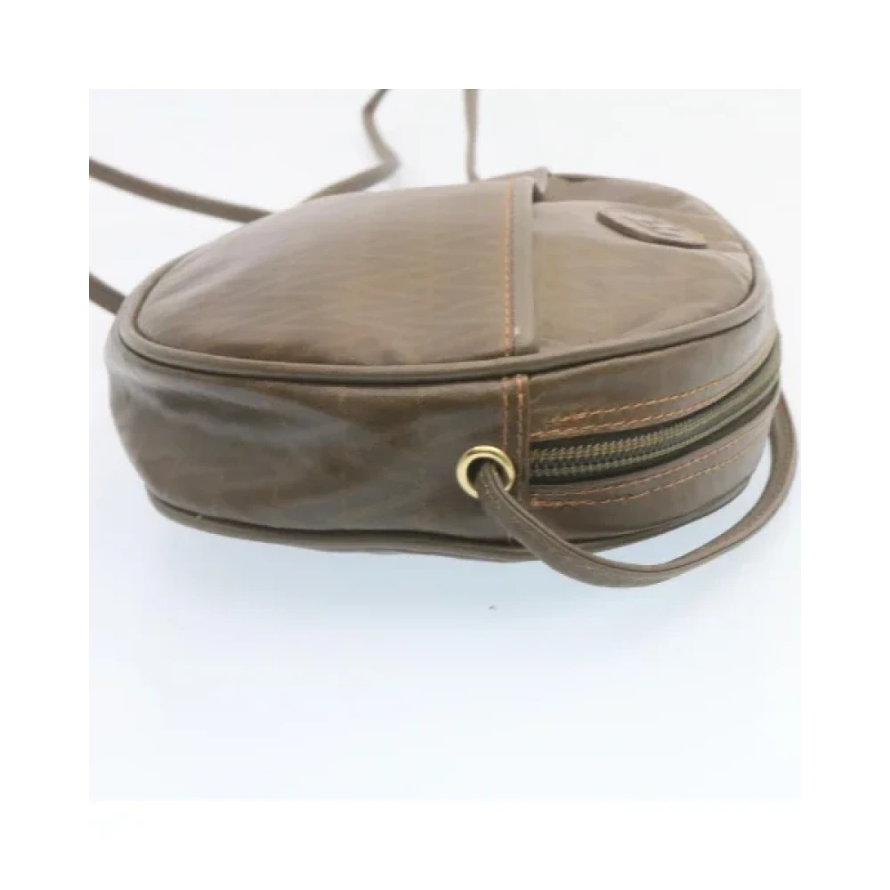 Valentino Vintage Pre-owned Canvas shoulder-bags Brown Dames