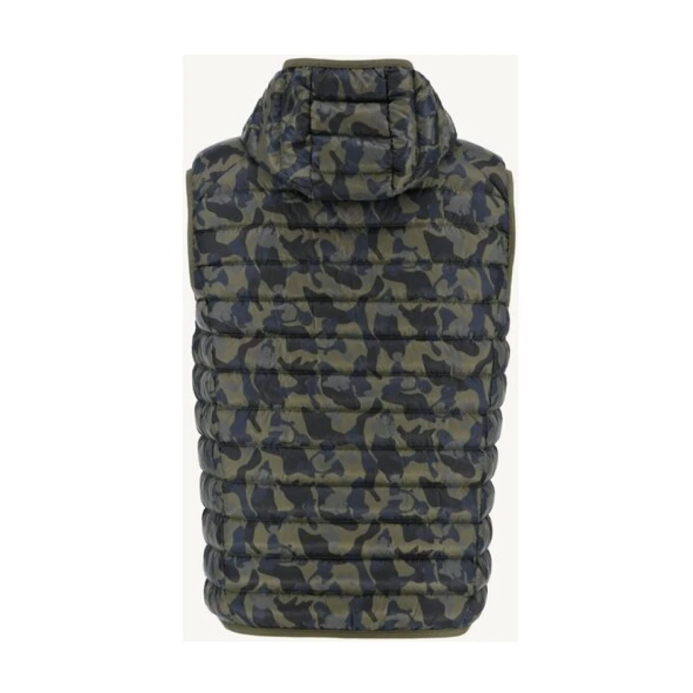 Jott Camouflage Mouwloze Gewatteerde Jas Green Heren