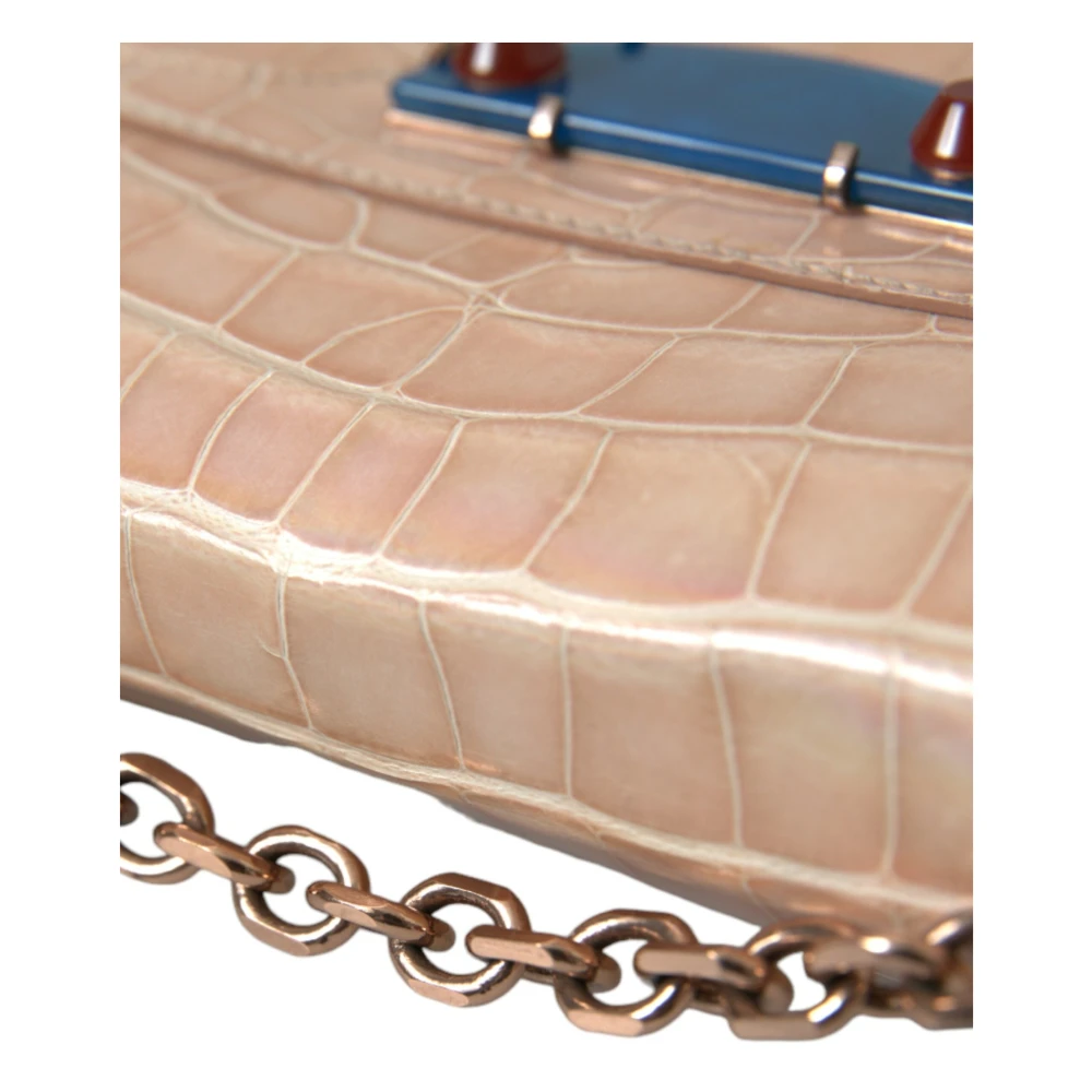 Balenciaga Elegante Mini Ketting Beige Clutch Beige Dames