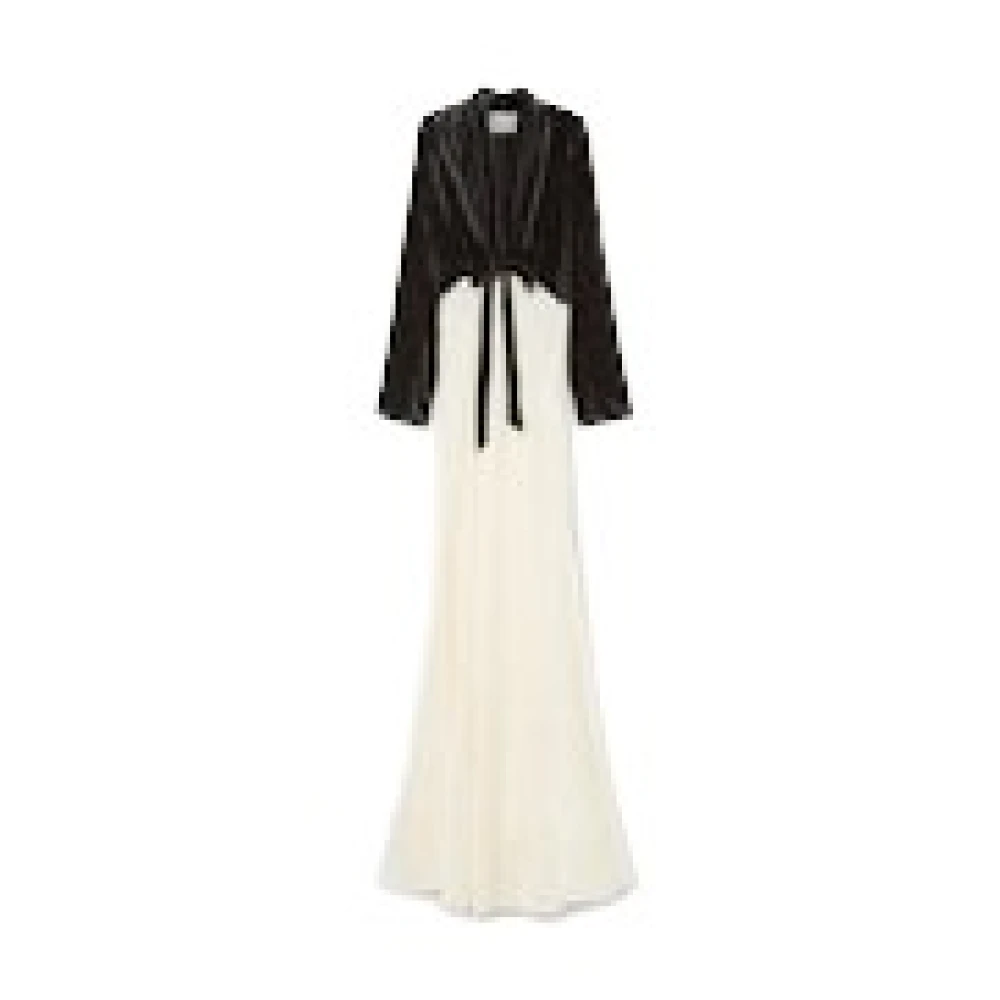Forte Forte Donna Nero - Abito Lungo Maniche Lunghe In Velluto Crush Chic - Dresses - M