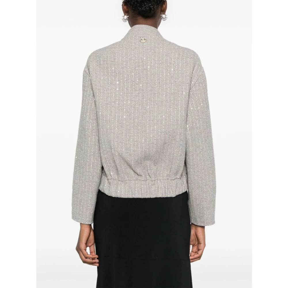 Twinset Grijs Jasje Set Gray Dames