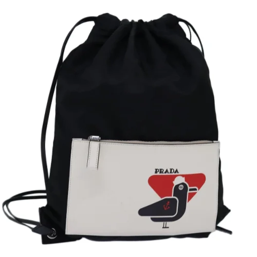Prada Vintage Pre-owned Nylon prada-bags Black Dames