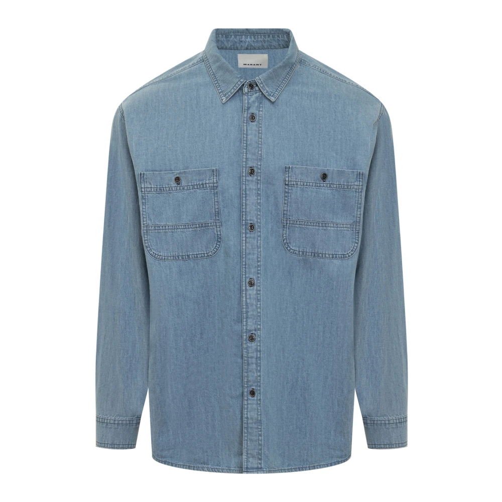 Isabel marant Vhelynton Shirt Stijlvol en Trendy Blue Heren