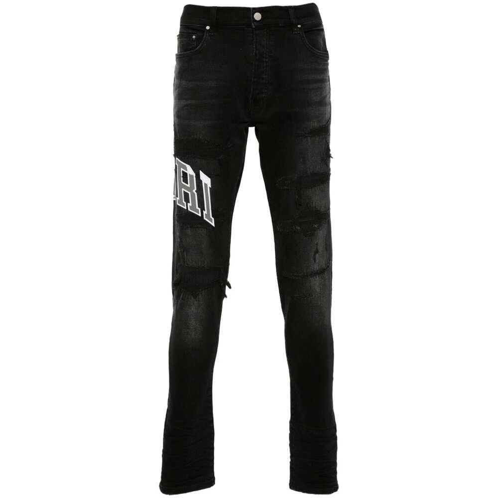 Amiri Zwarte Distressed Skinny Jeans Black Heren