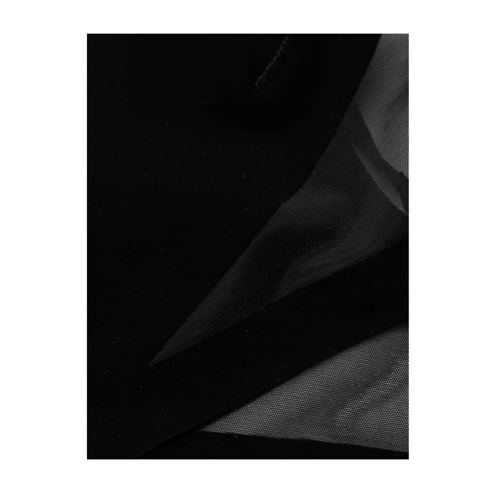 Mugler Flock Shaping Bra Tops Black Dames