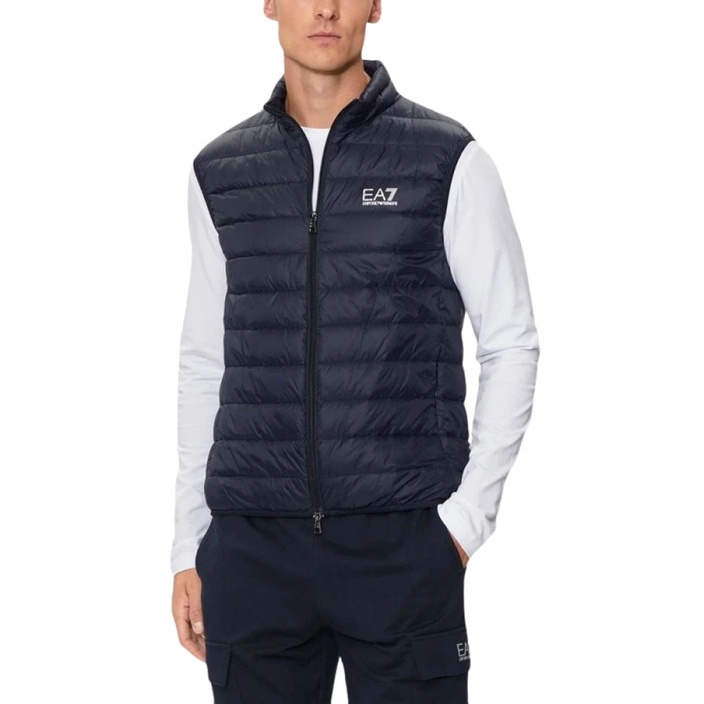 Emporio Armani Ea7 Uomo Blu 8Npq06 Packable Down Vest