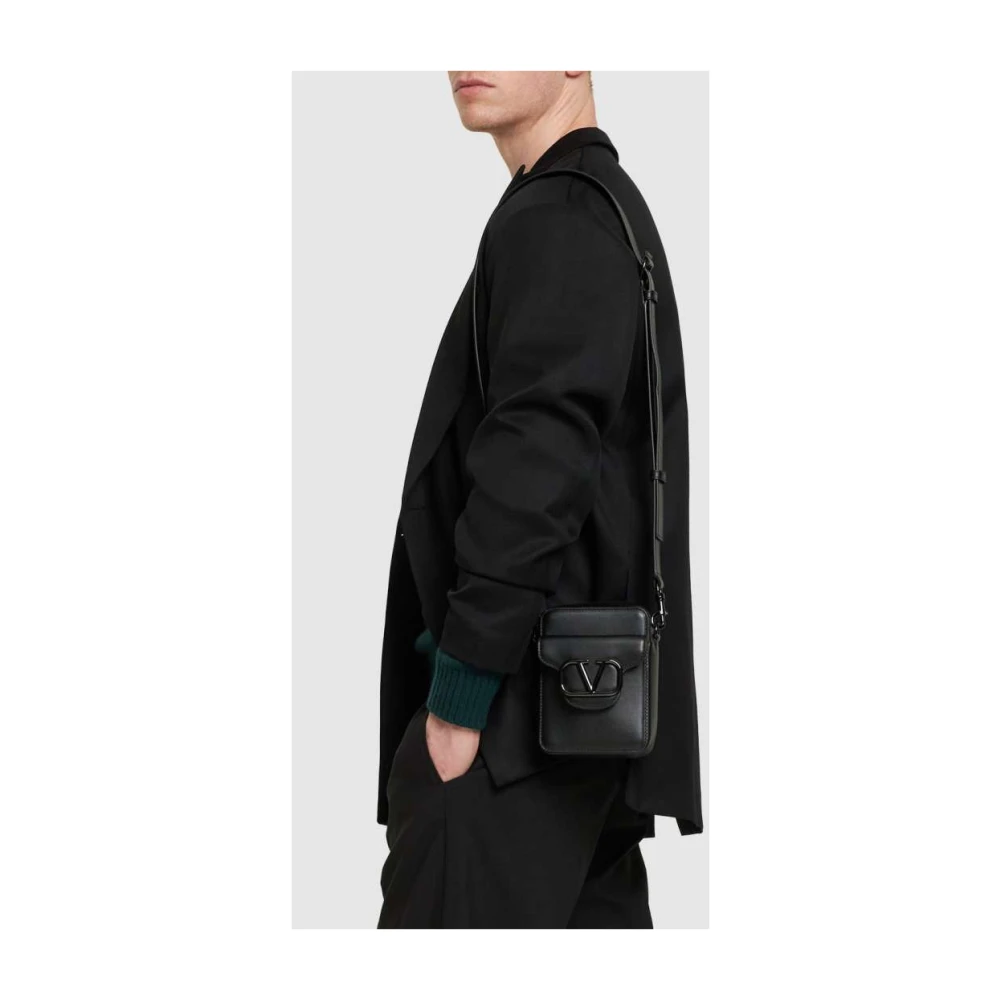 Valentino Garavani Stijlvolle Leren Tas Black Dames
