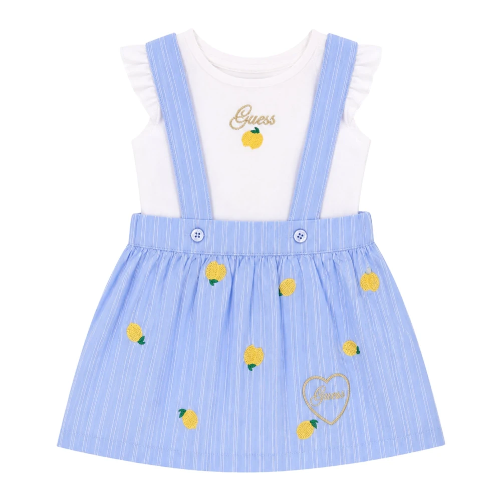 Guess Blue Kids Sets, Female, 3 M, Skirtall And Body Set