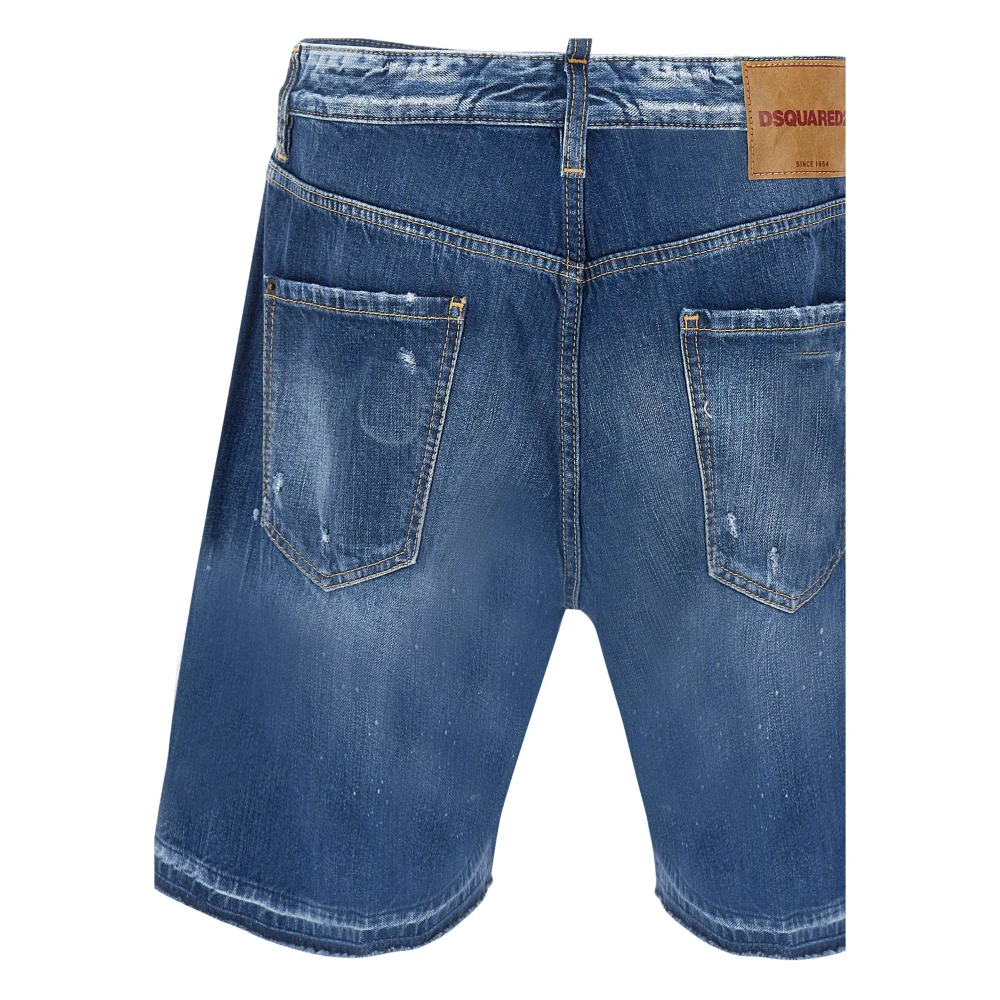 Dsquared2 Blauwe Shorts voor Heren Blue Heren