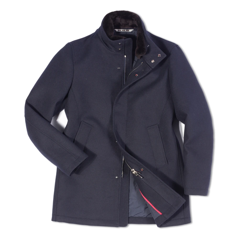 Kired Navy Blue Emilius Stijlvol Model Blue Heren