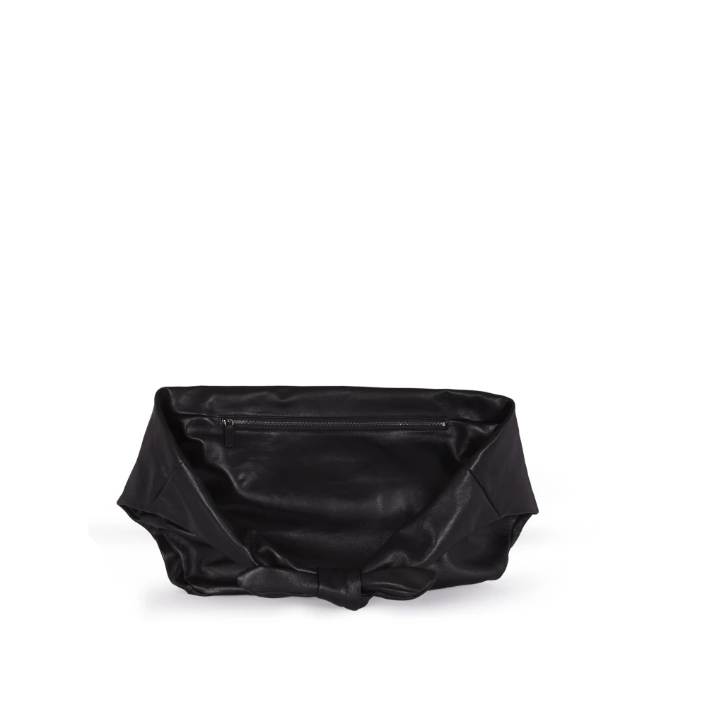 Cortana Zwarte Leren Heuptas Black Dames