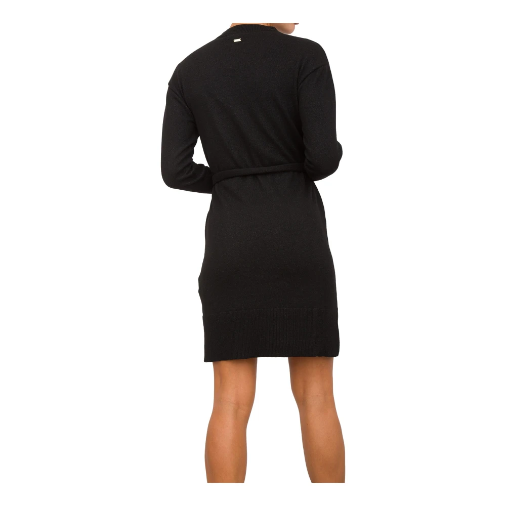 Armani Exchange Elegante Zwarte Jurk Black Dames