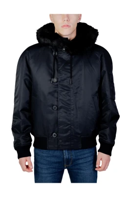Svart Bomberjacka med huva