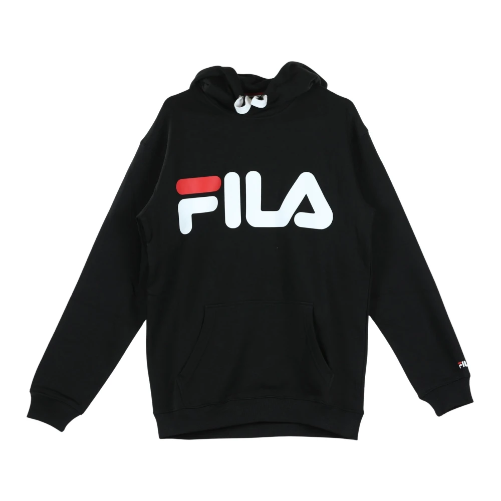 Fila Klassieke Logo Hoody in Zwart Black Heren