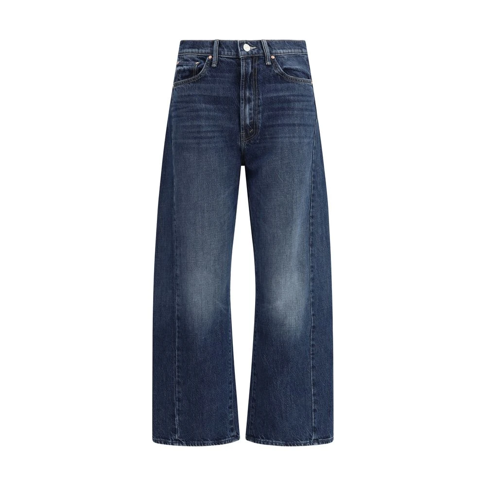 Mother Wijde katoenen enkel jeans Blue Dames