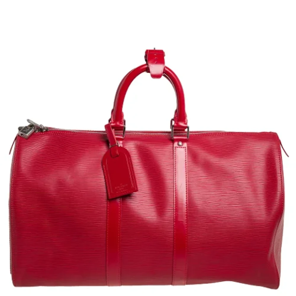 Louis Vuitton Vintage Pre-owned Leather handbags Red Dames