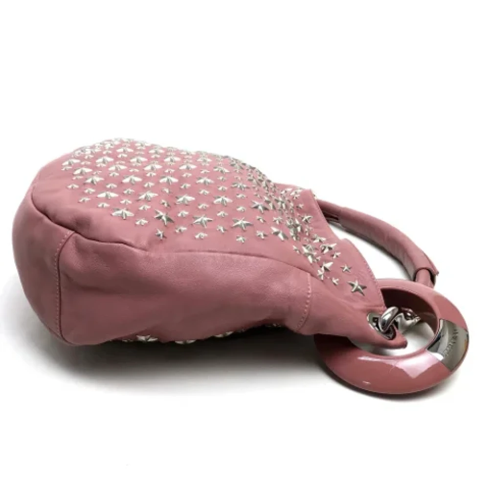 Jimmy Choo Pre-owned Leather handbags Pink Dames