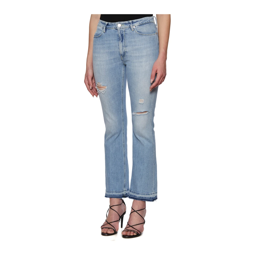 Dondup Uitlopende broek Blue Dames