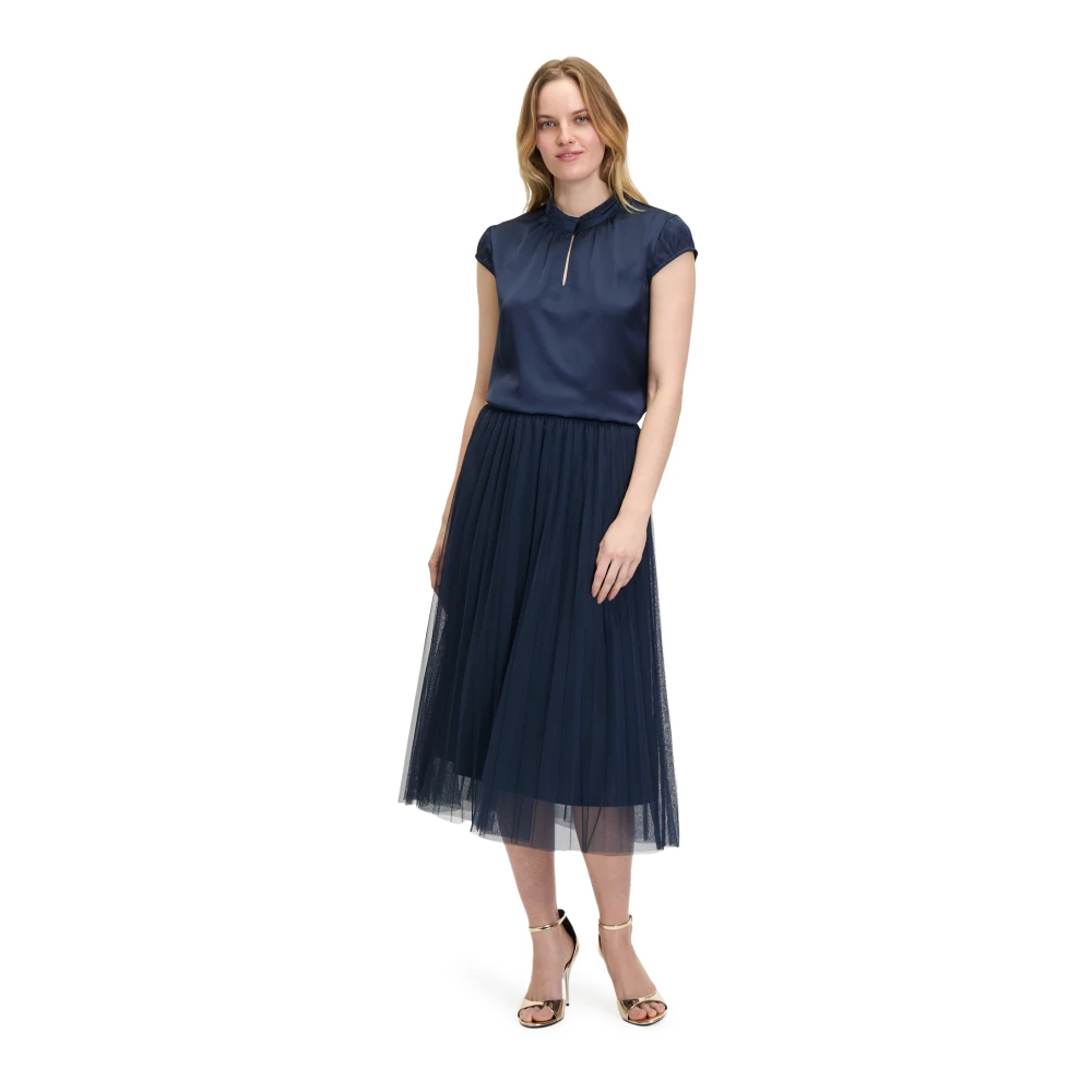 Betty & Co Korte mouwen blouse Blue Dames