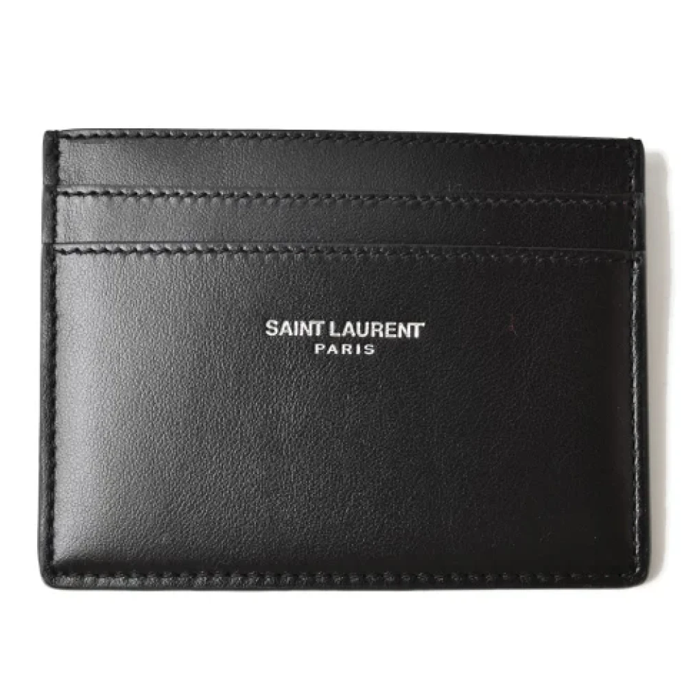 Yves Saint Laurent Vintage Pre-owned Leather wallets Black Heren