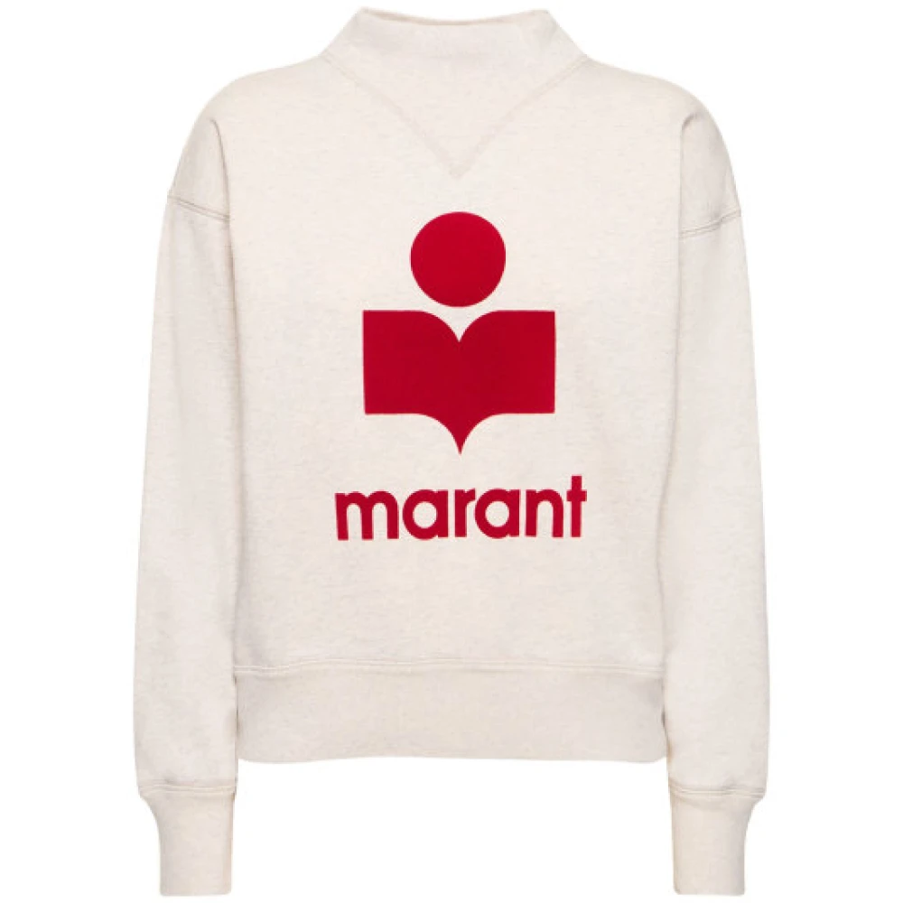 Isabel Marant Étoile Moby Sweater Katoenen sweatshirt met lange mouwen Beige Dames