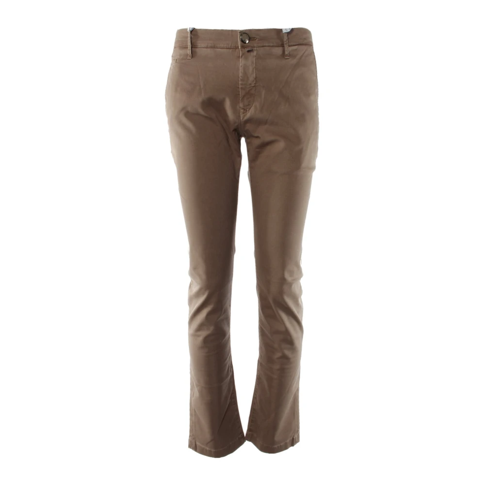 Jacob Cohën Men's Brown Bobby Slim-Fit Trousers - Chinos - W33 - Trousers