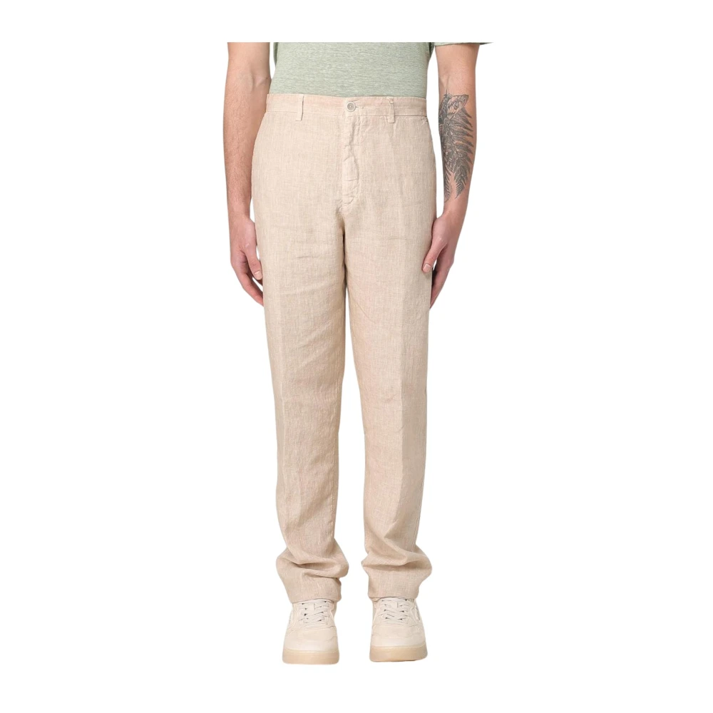 Trousers > Straight Trousers - - 120% Lino - Modalova