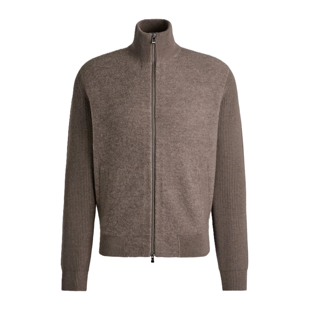 Boss Elegant Beige Cardigan Emeraviglio Brown Heren