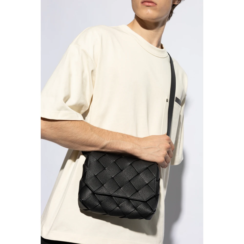 Bottega Veneta Schoudertas Diago Black Heren