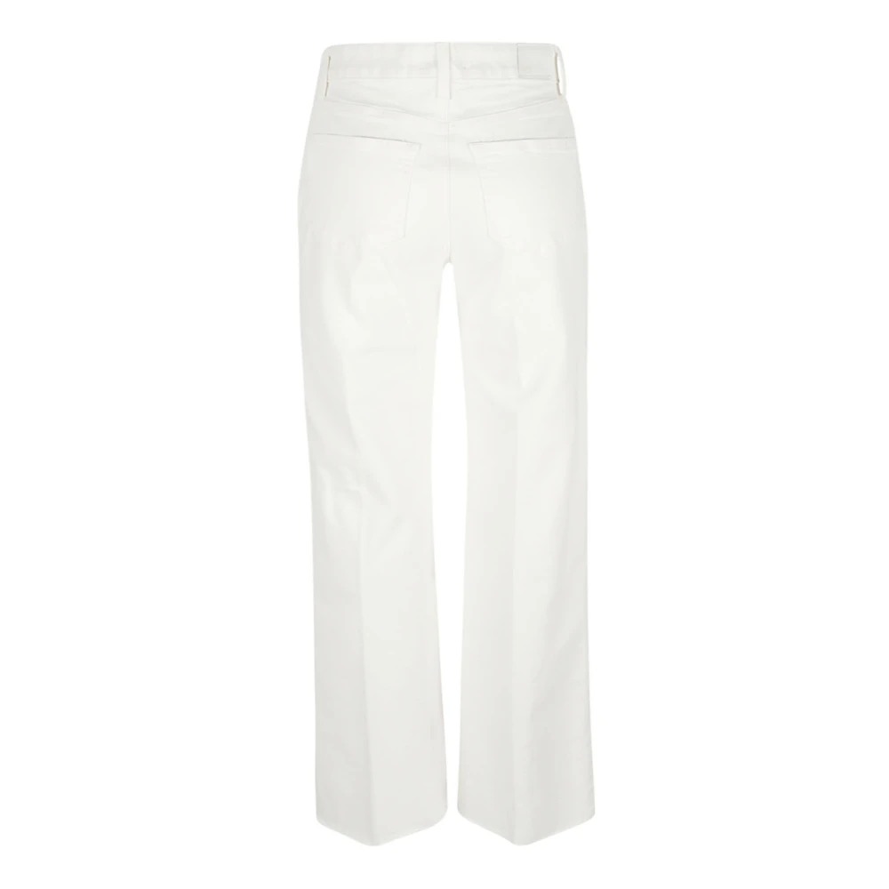 Paige Beige Katoen Elastaan Jeans Gemaakt in Mexico Beige Dames