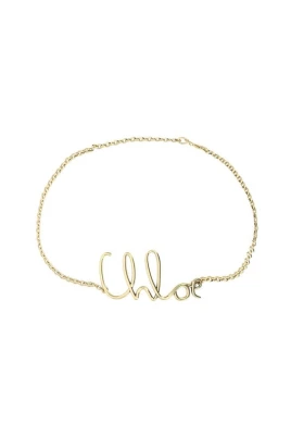 Metallkedja Mönsterbä med Monogram