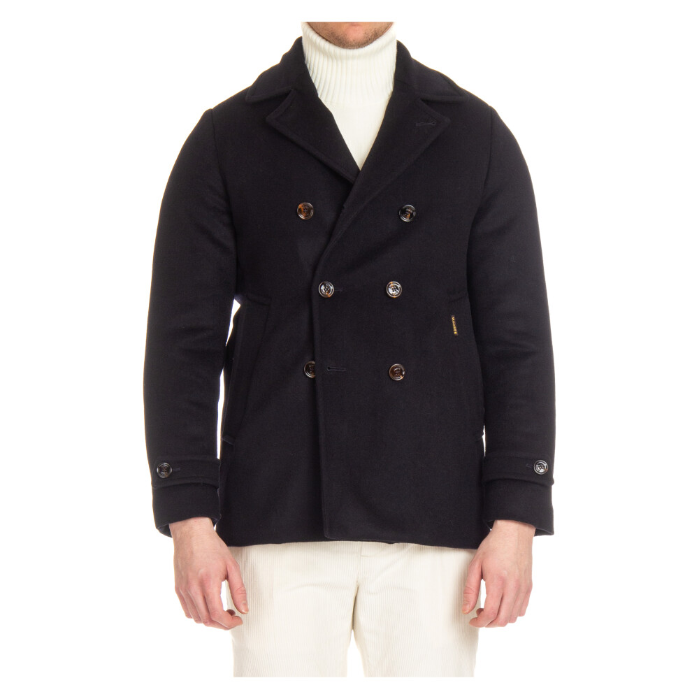 Moorer single-breasted notched coat - Brown