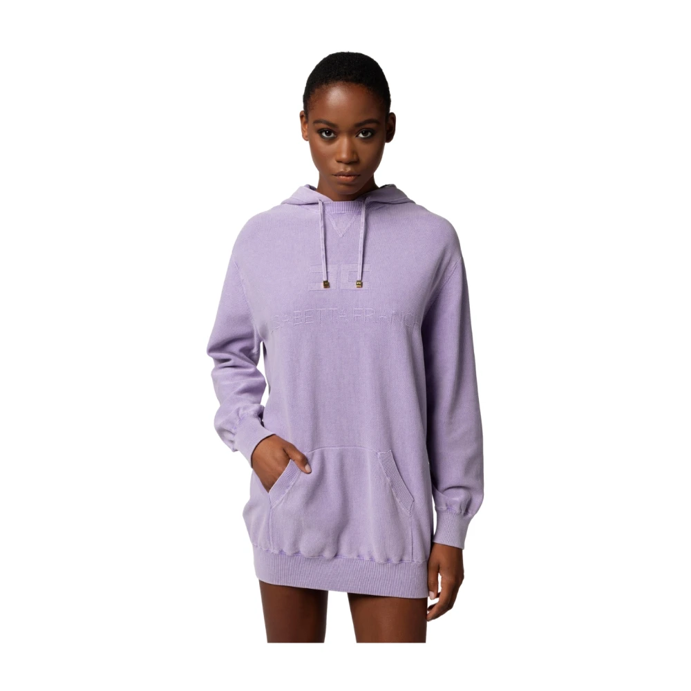 Elisabetta Franchi Korte jurk Purple Dames