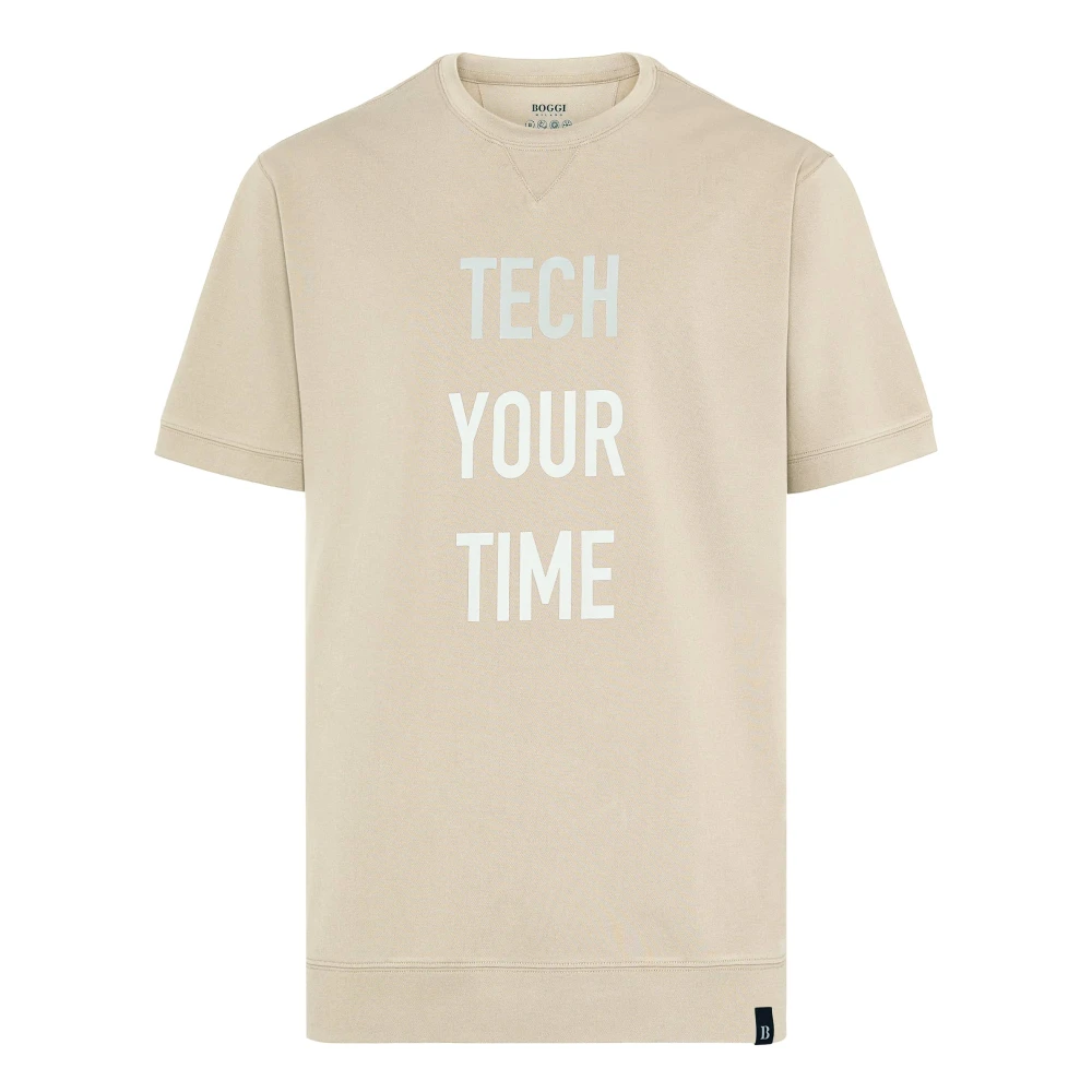 Boggi Milano T-Shirts Beige Heren