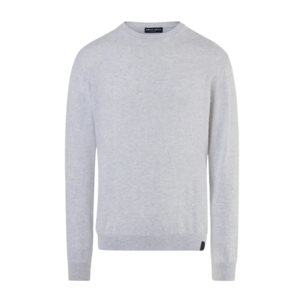 North Sails Men's Gray Crewneck Knitwear 14Gg - Round-Neck Knitwear - 2XL - Knitwear
