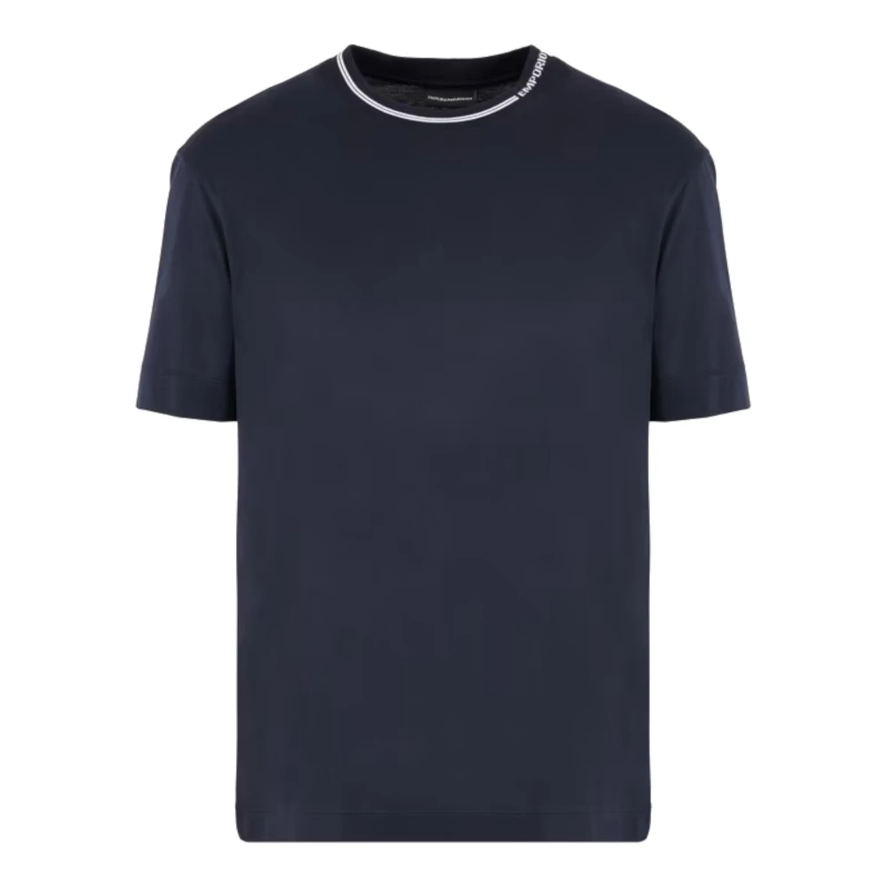 Emporio Armani Herren Blau Oberteile, Mgröße: