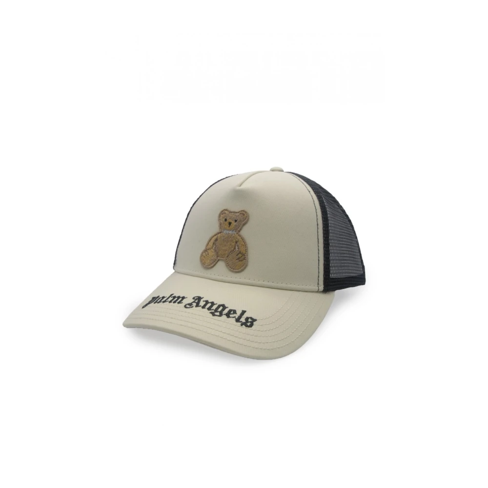Palm Angels Men's Multicolor Bear-Appliqué Trucker Cap - Hats & Caps - One Size - Accessories