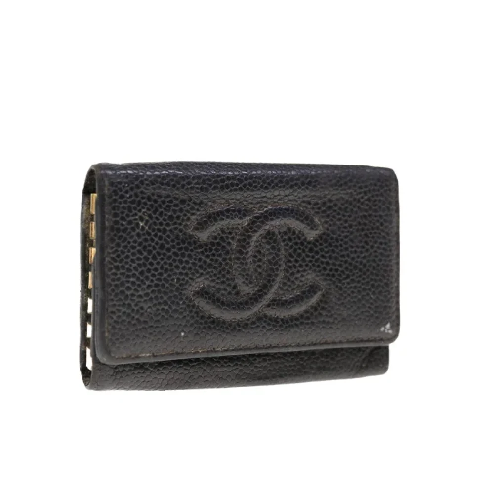 Chanel Vintage Pre-owned Leather key-holders Black Unisex
