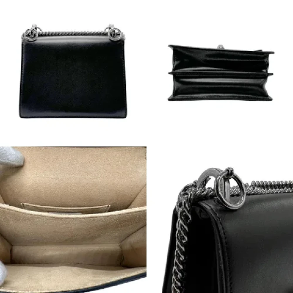 Fendi Vintage Pre-owned Leather shoulder-bags Black Dames
