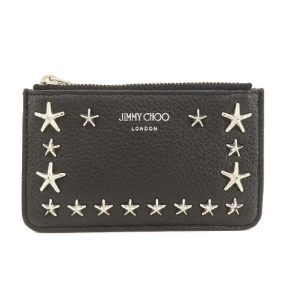 Jimmy Choo Pre-owned Leather wallets Black Dames
