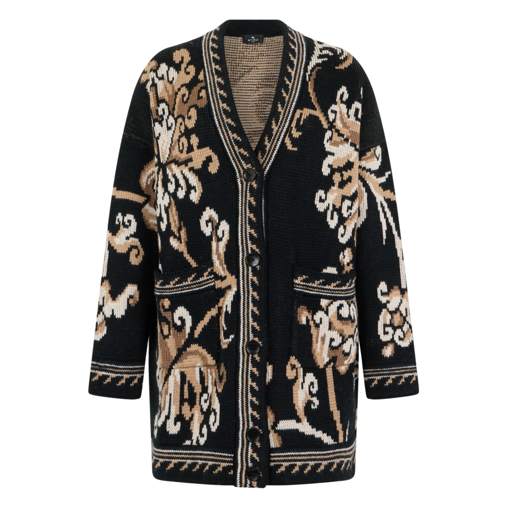 Etro Wool Cardigan - Female - Cardigans - Black - Xs - Knitwear - Image 3