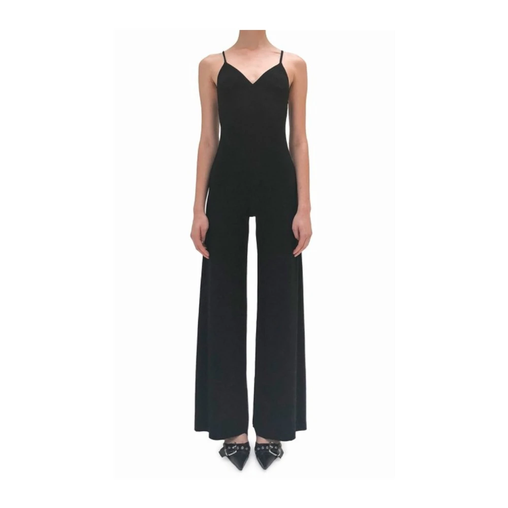 Norma Kamali Zwarte Stijlvolle Jurk Black Dames