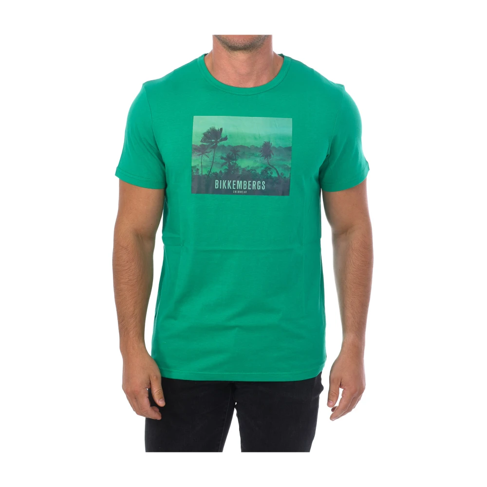 Bikkembergs Korte mouwen T-shirt Green Heren