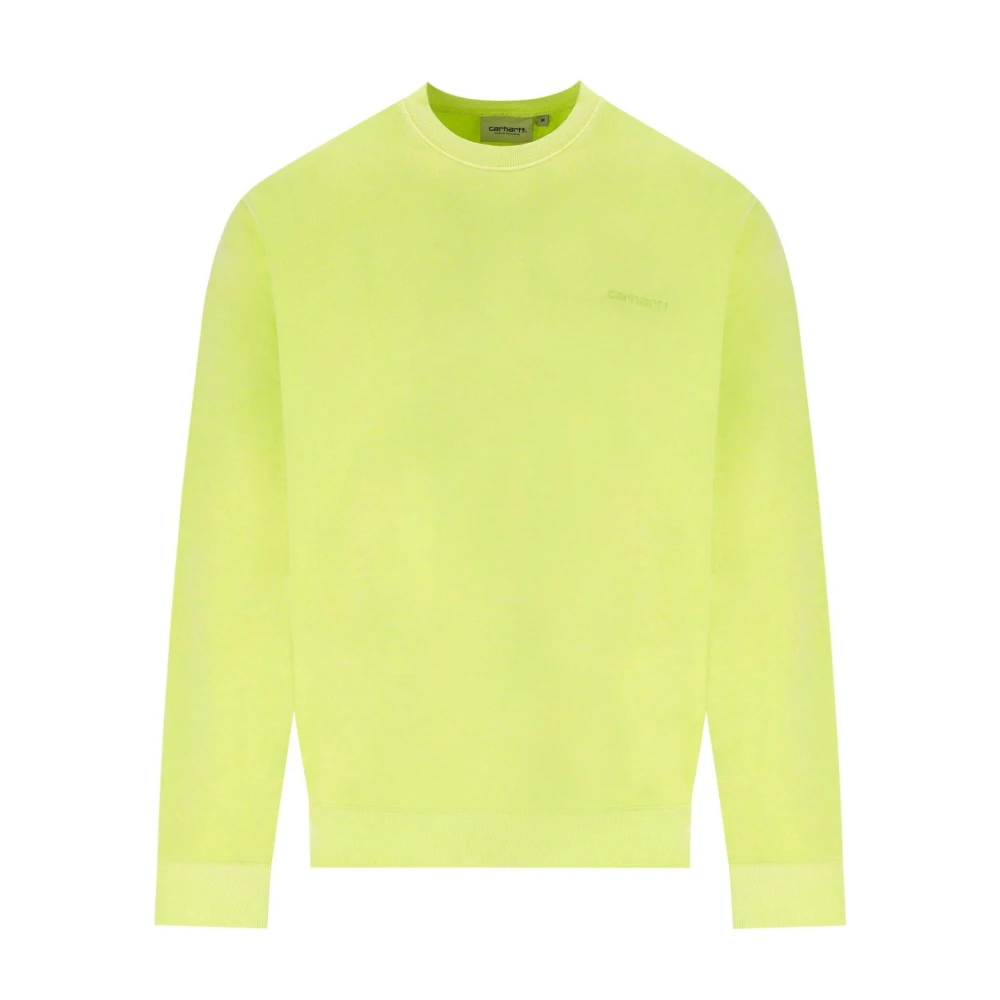 Carhartt Wip Men's Green Sweatshirts, Xl, Script Lime Sweatshirt