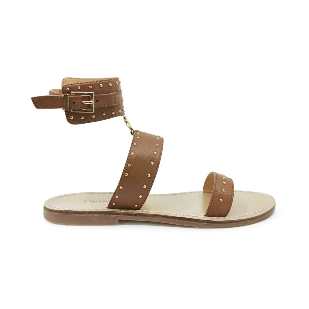 Twinset Girls Brown Sandals - Kids Sandals - 36 Eu - Kids