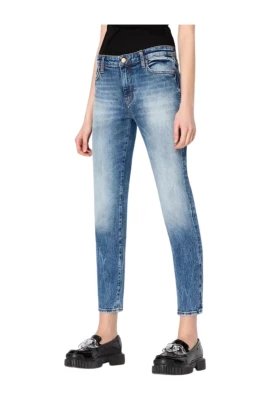 Klassiska Croppad Jeans i Denim