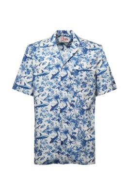 blue-and-white-graphic-print-shirt